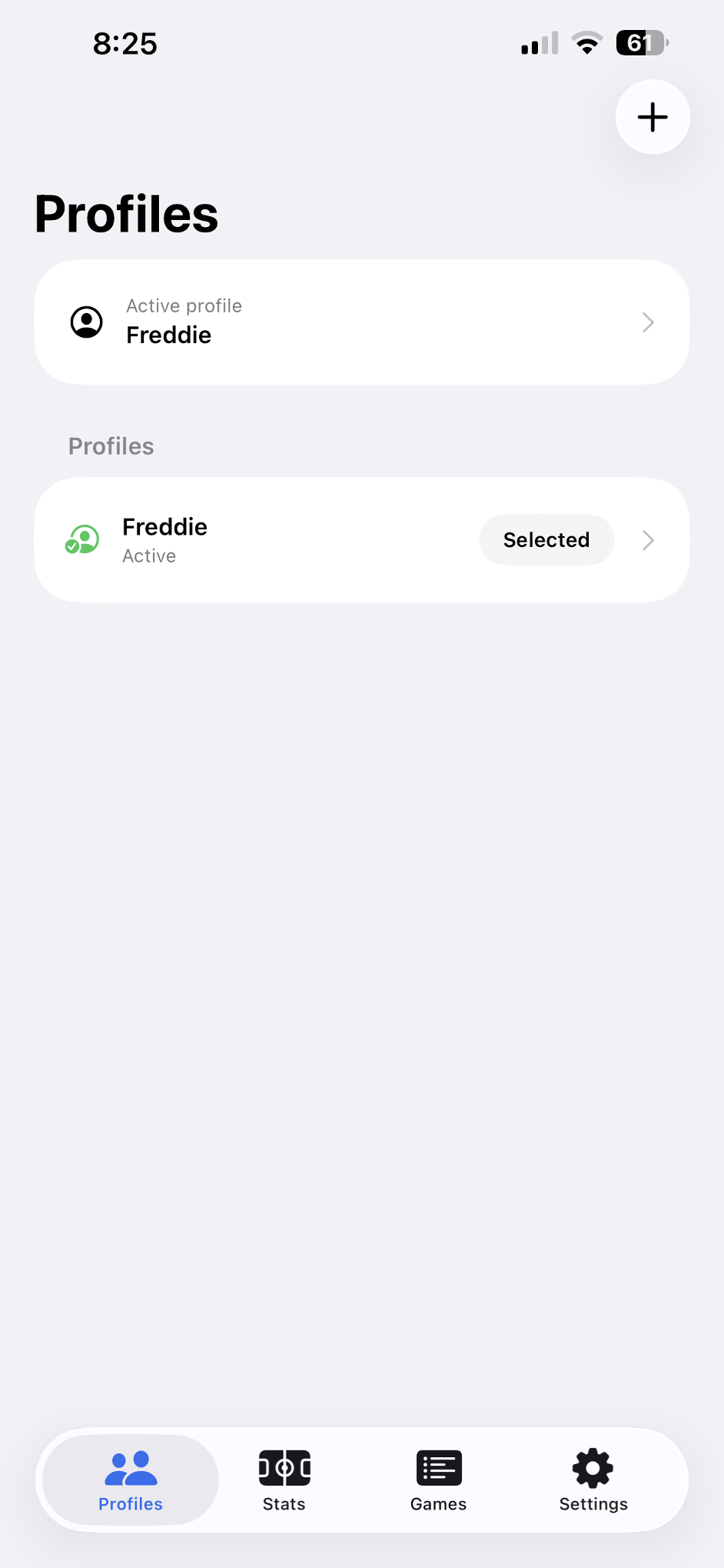 Profiles, active profile