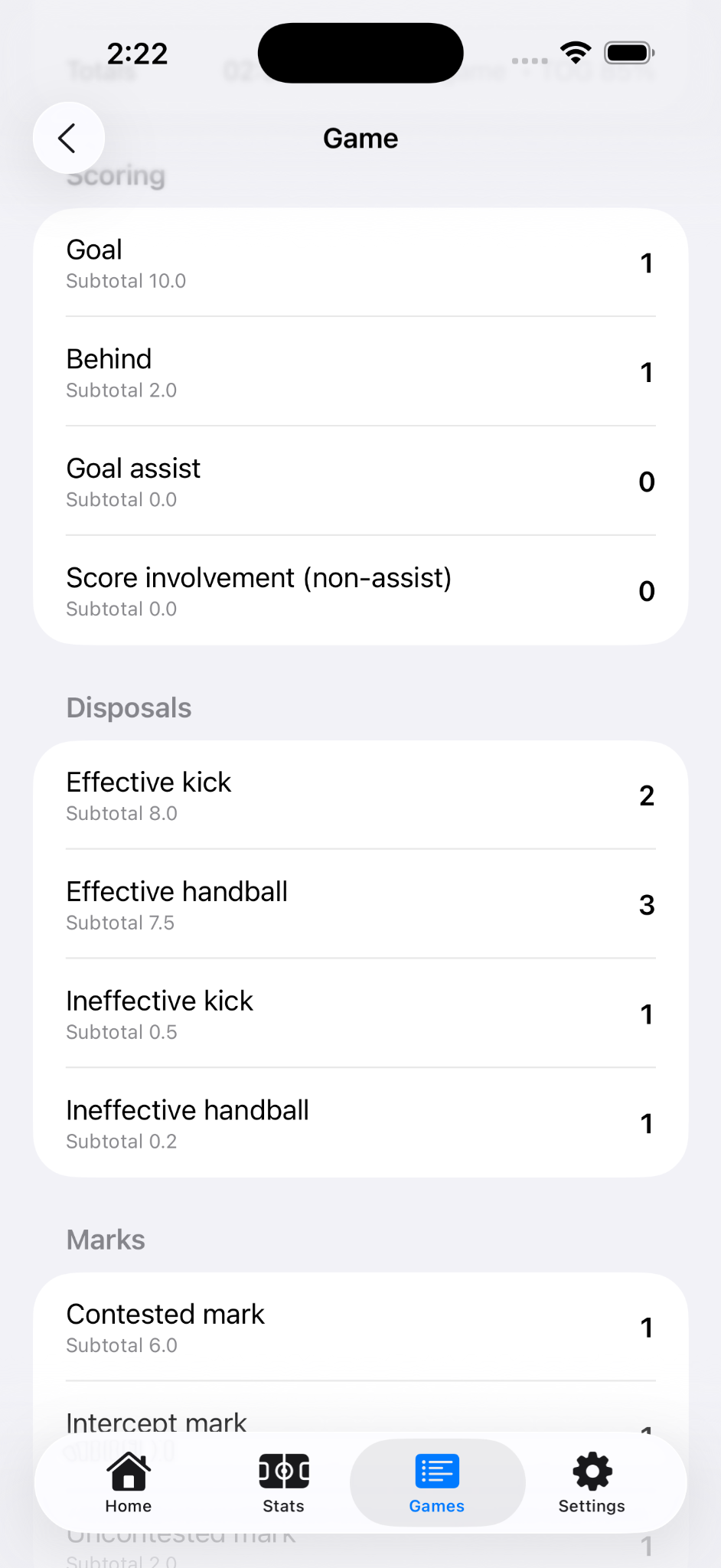 Clearances, pressure, defence