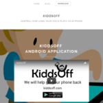 kiddsoff landing page